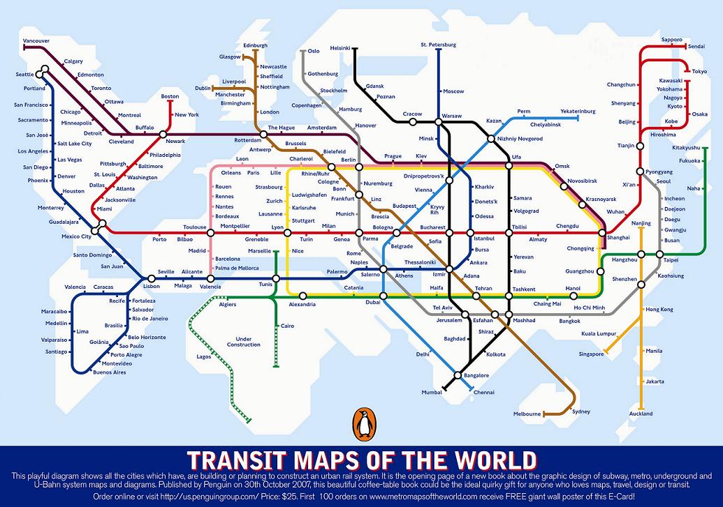 Transit Map of the World’s Transit Systems Transit Map of the World’s Transit Systems